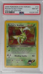 V1684: 2000: Rocket's Scyther: 13/132: 1ST Edition: Gym Heroes: PSA: 8: NM-MT: 102261305